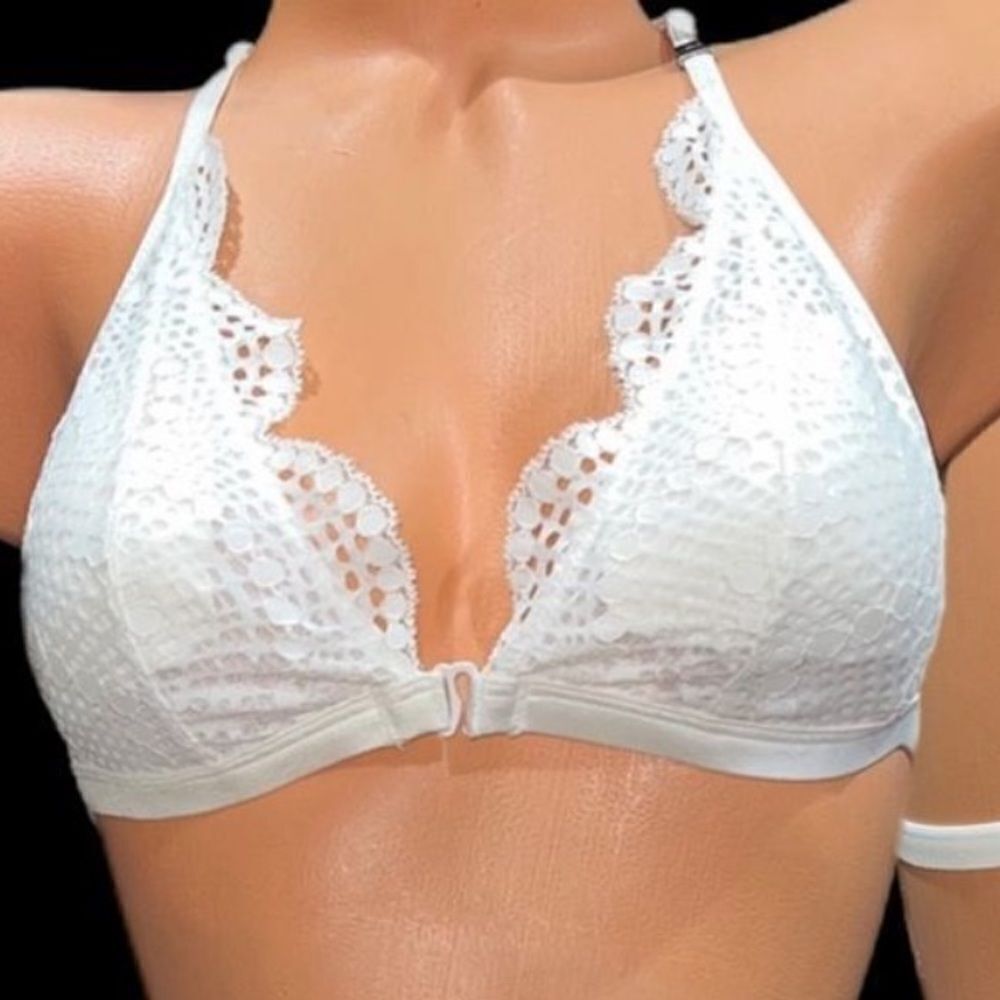 Victorias Secret Sexy Lace Padded bralette bra Coconut White Medium